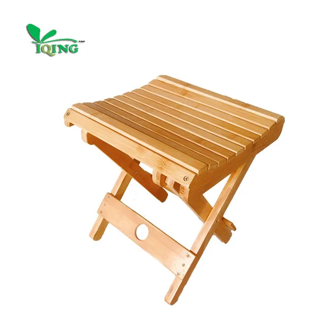 Children Bamboo Wooden Chairs Garden Beach Picnic Stool Camping Folding Chair For Playroom, Daycare, Preschool And Home