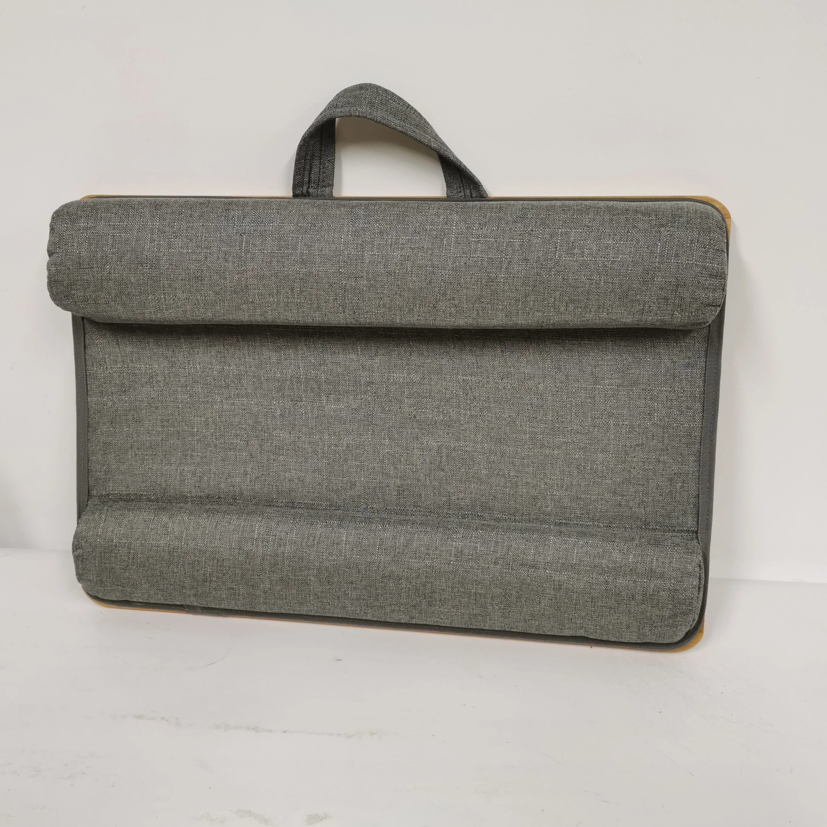 2023 New Hot Portable Bamboo Laptop Lap Tray Bed Sofa Desk With Soft Pillow Cushion