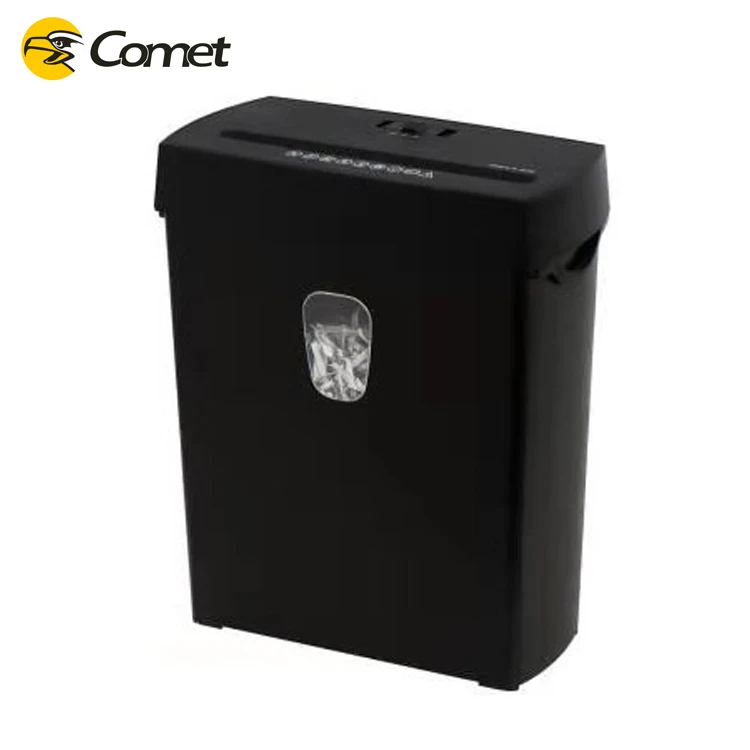 New Trend CS06-T Strip Cut Shredder Portable 7L Mini Paper Shredder for Office & Home 6 Sheets with Lift off Head Electric Power