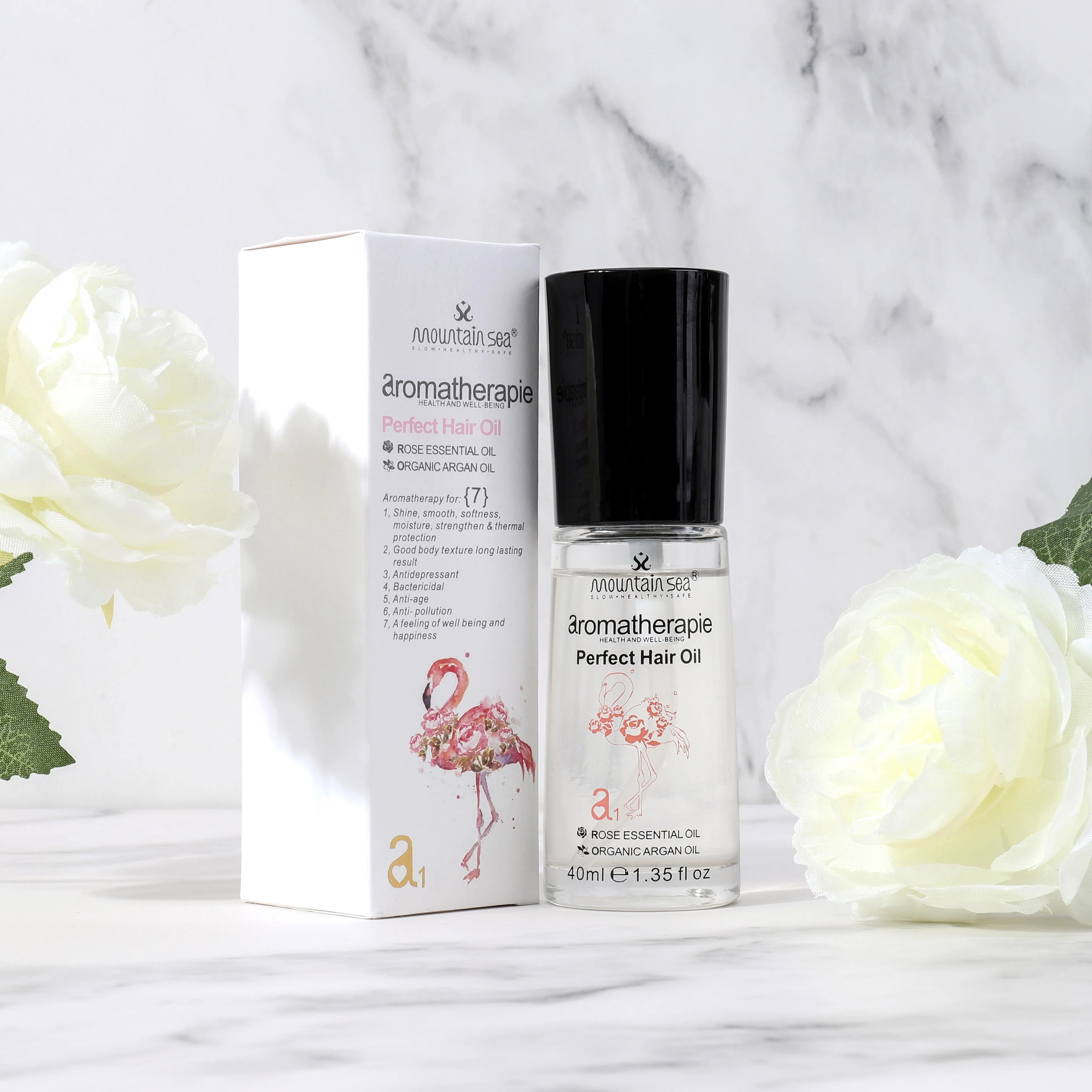 Private Label Mountain Sea Preservative Free Organic Argan Oil Hair Treatment Perfect Hair Oil