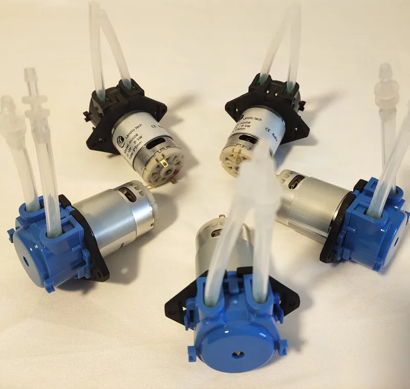 Landto 6v 12v 24v mini water pump electric peristaltic micro pumps