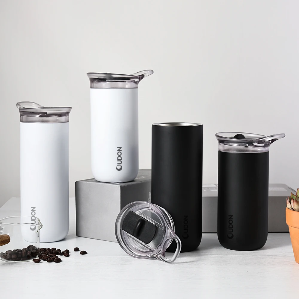 450 600ml Nice Design Tumbler Double Walled Stainless Steel Vacuum Insulated Coffee Mug with SK Push Lid