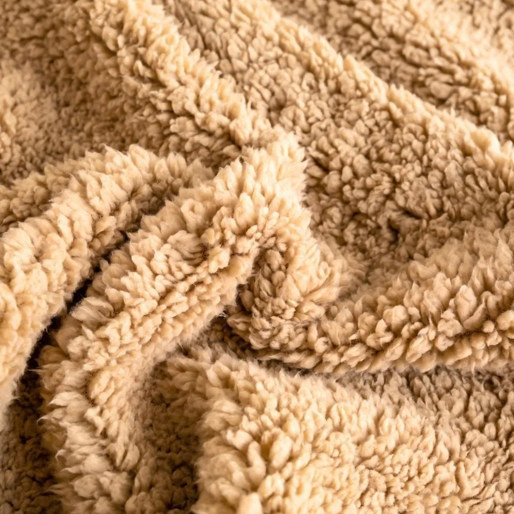 New milk cashmere i-mitation lamb fleece composite blanket high weight double cover blanket leisure blanket