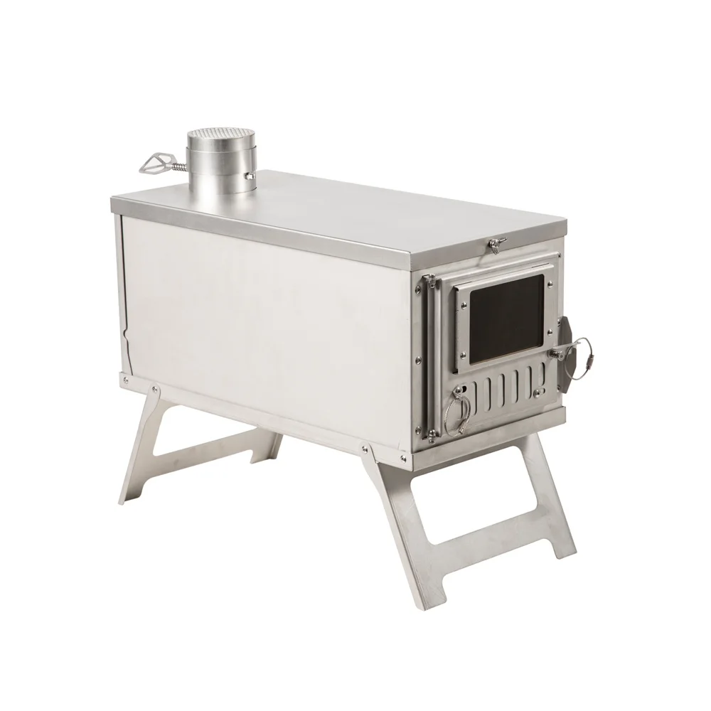 Folding Wood Stove Lightweight and with Carry bag Winter Backpacking Camping Hot Tent Stove