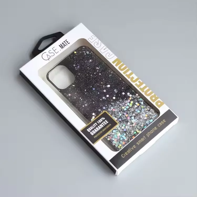 Wholesale Custom Cardboard Mobile Phone Case Box UV Coating & Glossy Lamination for Consumer Electronics Packaging