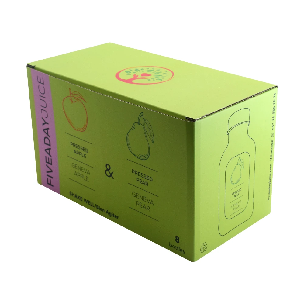Custom Design Logo Eco Friendly Corrugated Shipping Box Cardboard Paper Beer Carrier Packaging Boxes