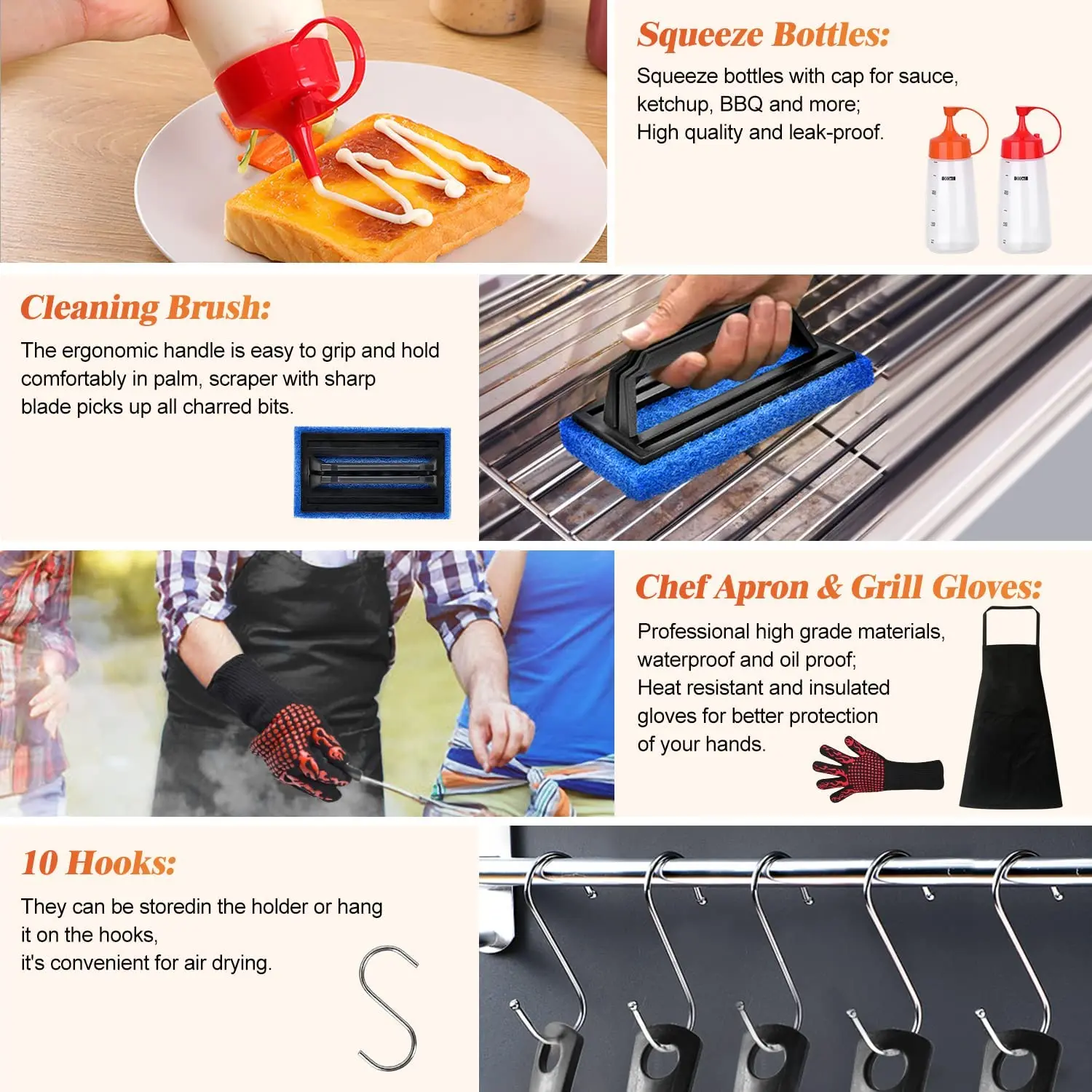 Griddle Accessories Upgrade Flat Top Grill Accessories Set for Blackstone Griddle Cleaning Kit Carry Bag for Grill