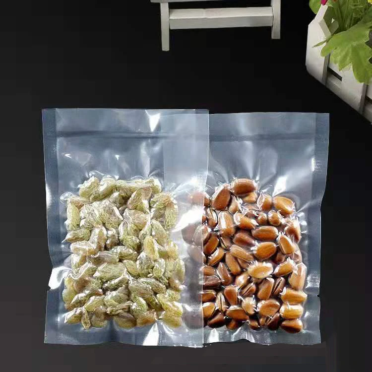 Sous vide high barrier extruded clear plastic sealed commercial chamber vacuum pouch bag for food packaging