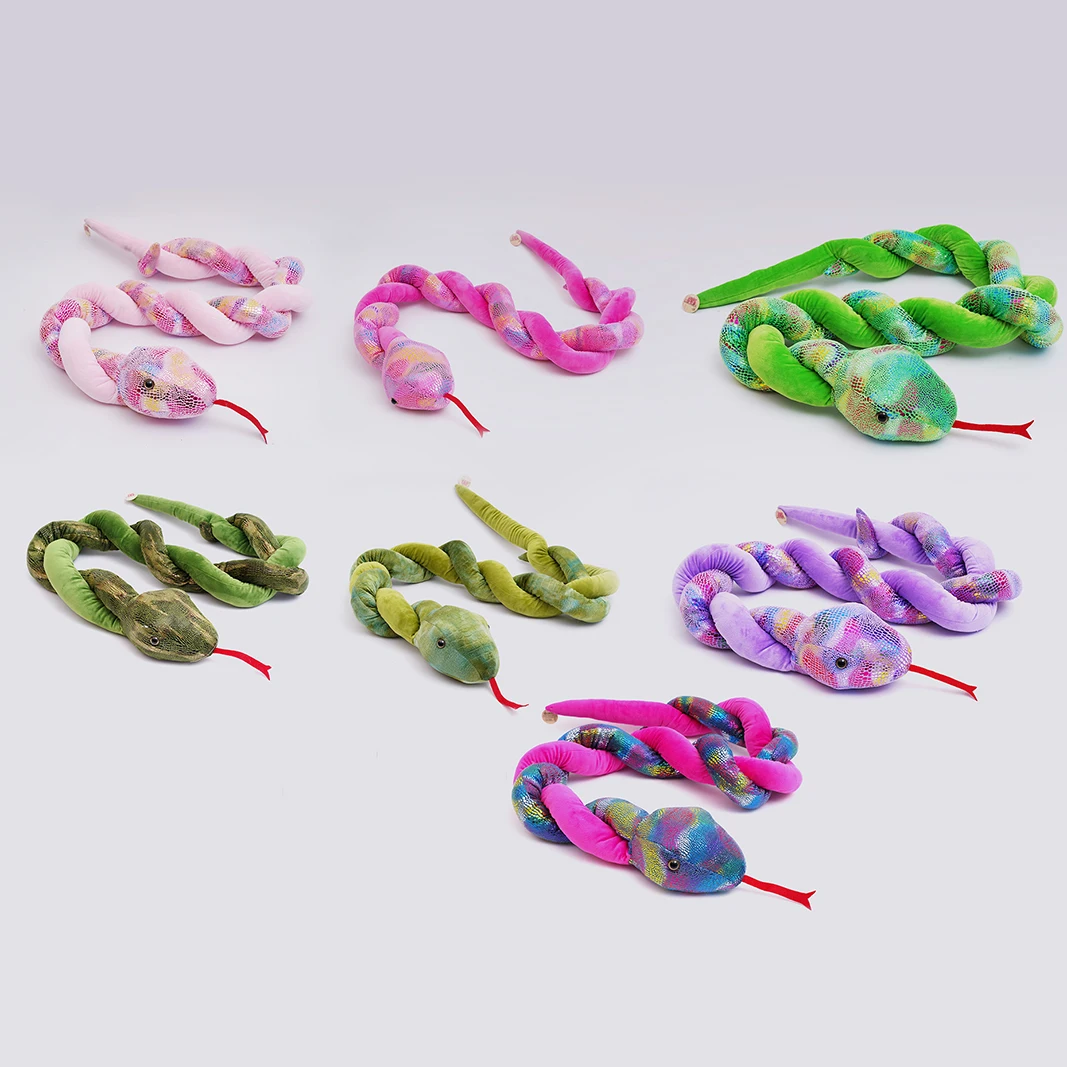 Wholesale Customized hm dolphin anime plush Snake toys handmade soft dolls PP cotton hobbies gifts for Gifts