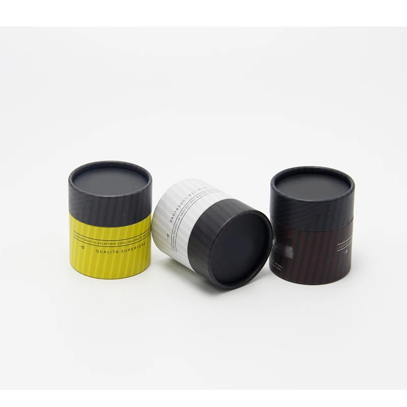 Composite Food Grade Plastic Paper Can Cardboard Tube With Pressure Sensitive Gasket