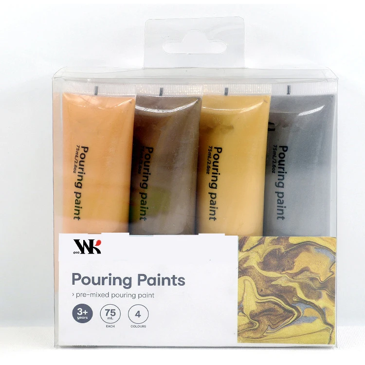 75ml acrylic pouring paint fluid art set acrylic pouring paint set