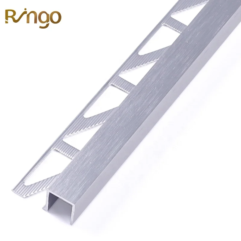 Manufacturer wholesale export quality products aluminum square box wall tile corner profile ceramic tile edging trim strip