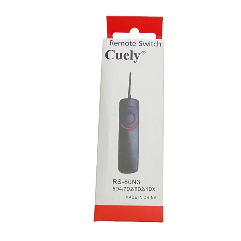 
RS-80N3 Remote Shutter Release Control cord for canon 20D/30D/40D/50D/5D/5DII/7D/5D3/6D 