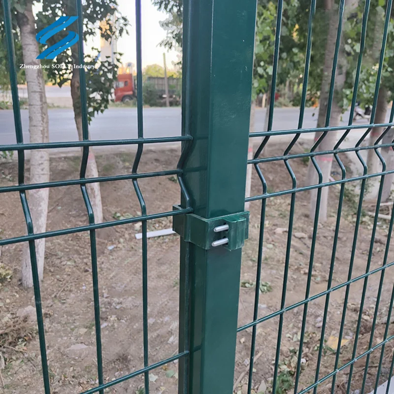 Декоративные садовые черные тяжелые сетчатые панели с порошковым покрытием проволочные ограждения и столбы