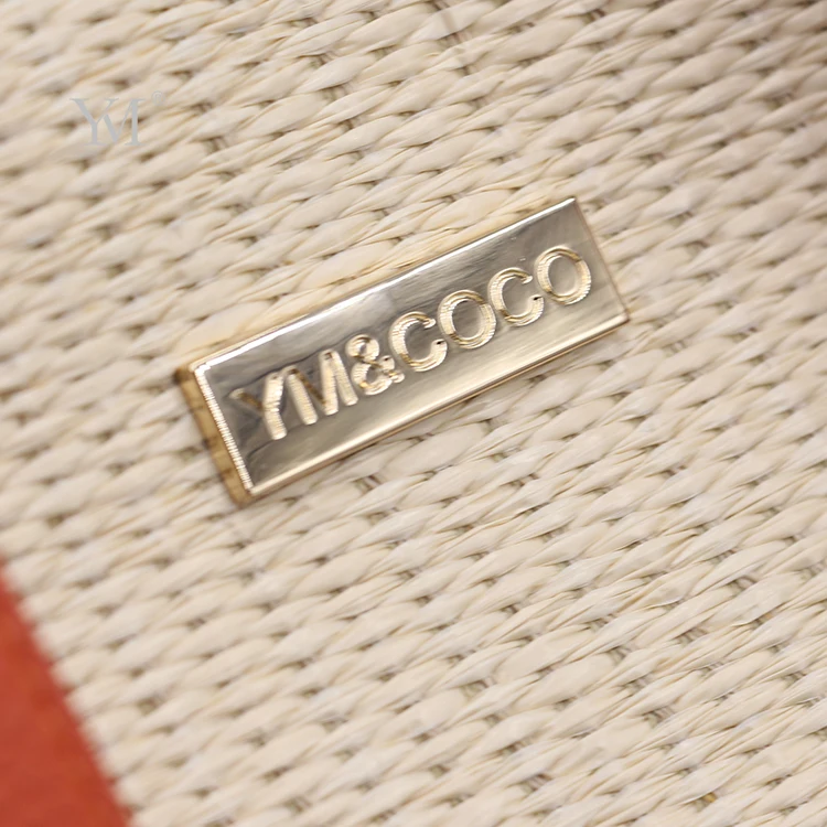 wholesale designer handbag newest cosmetic bag organizer personalized primary color weave tote bags