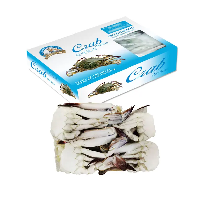 Замороженный плавучий Краб 3-5p/lb замороженный резанный Краб замороженное мясо краба
