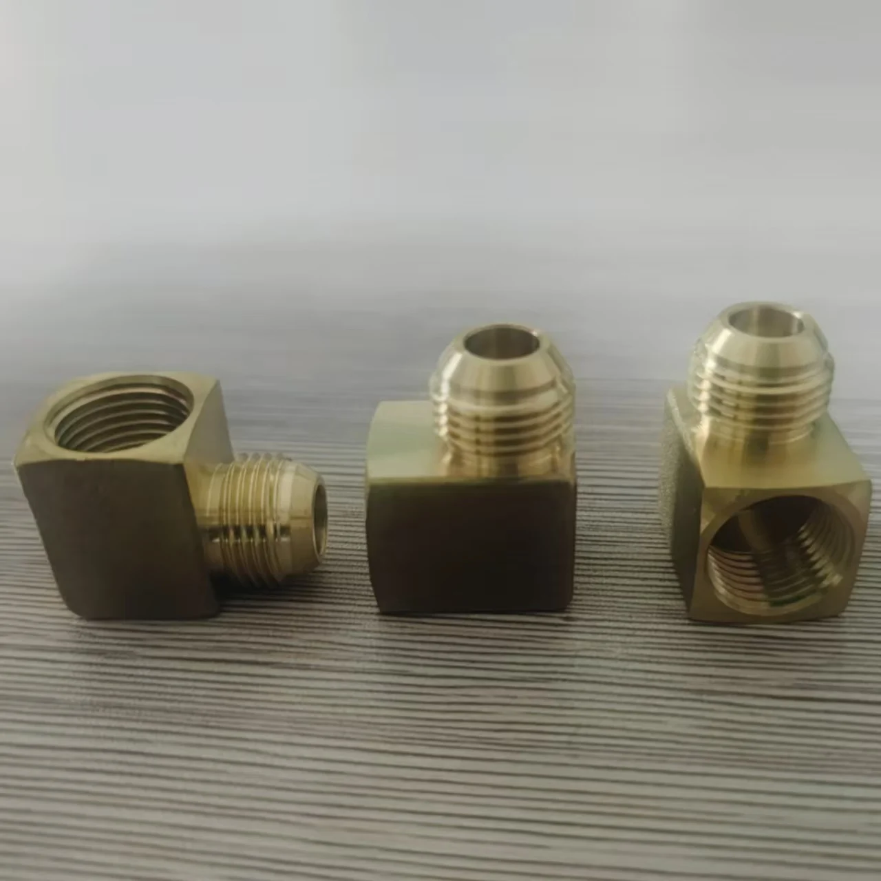 1/4 3/8 1/2 5/8 3/4 SAE 45 Male Female Flare Straight Elbow Cap Brass Fitting UNF Thread Air Conditioner