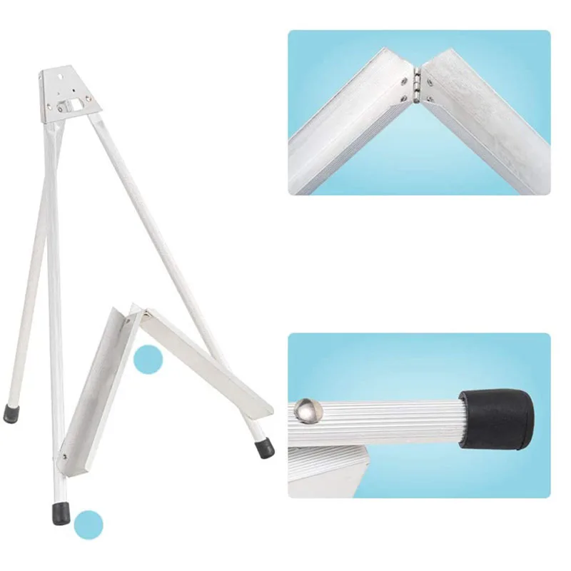 Meihui Aluminum Tabletop Display Easel Portable Artist Tripod Stand for Holds Canvas Paintings Books Presentations