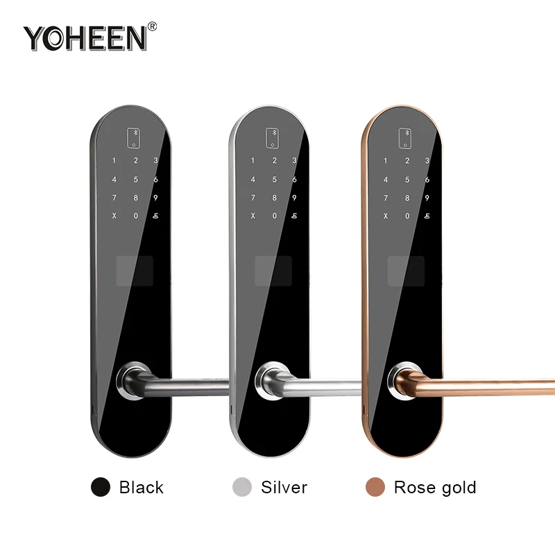 TTlock App Ble WiFi Control Hotel Key Card Swipe Door Lock Electronic Keyless RFID Smart Hotel Lock System