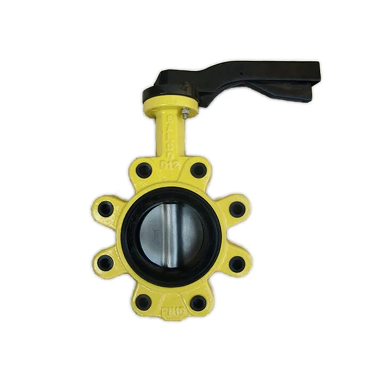 00:00 00:19  View larger image  Share LT Cast ductile iron wafer lug type butterfly valve with hand lever