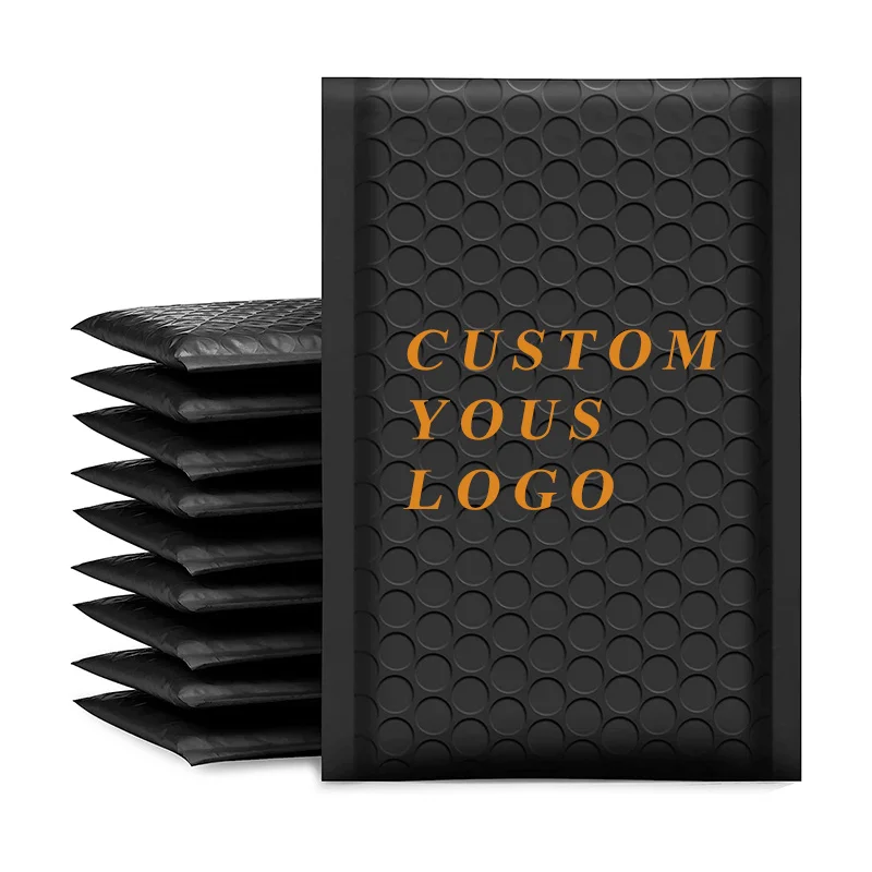 White Gray Black Recyclable Holigraphic Custom Eco Friendly Biodegradable Padded Compostable Bubble Mailer Mailing Bags