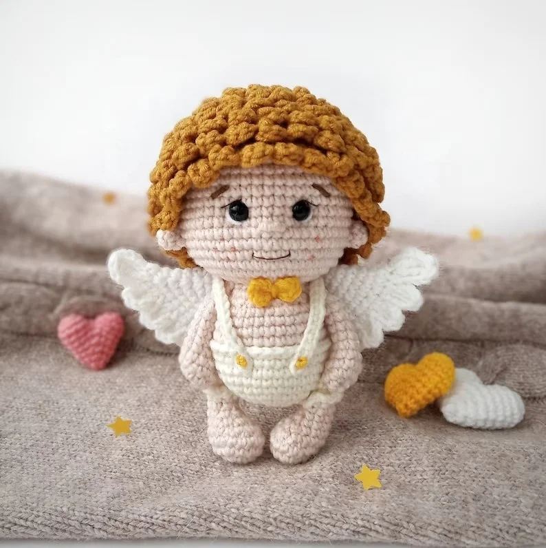 Crochet Baby Doll Wings Angel Dolls Custom Amigurumi Crochet Fairy American Girl Doll