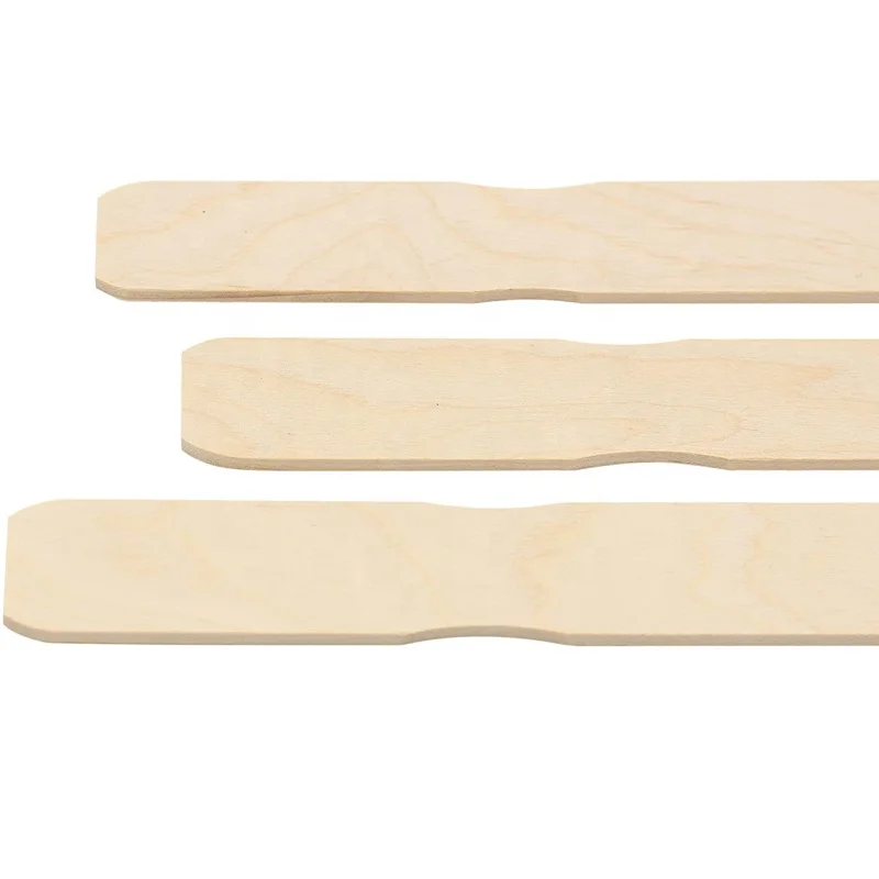 Mischstabe aus Holz Customized to print various specifications of wooden paint mixing rods