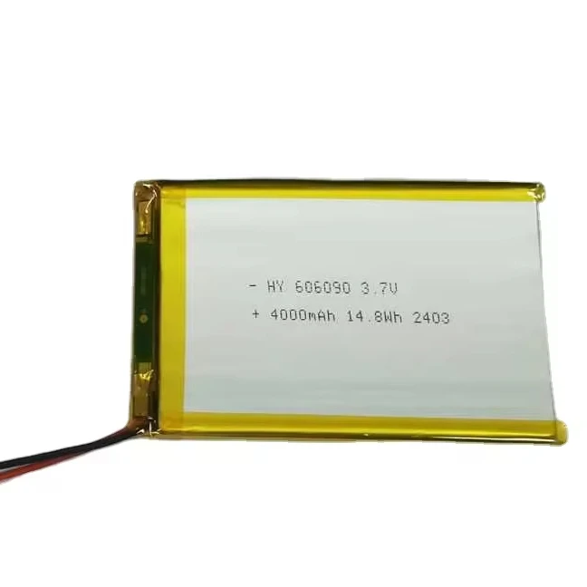 Polymer lithium ion battery of 3.7V 4000mAh 606090 14.8Wh rechargeable battery pack for electric toys product