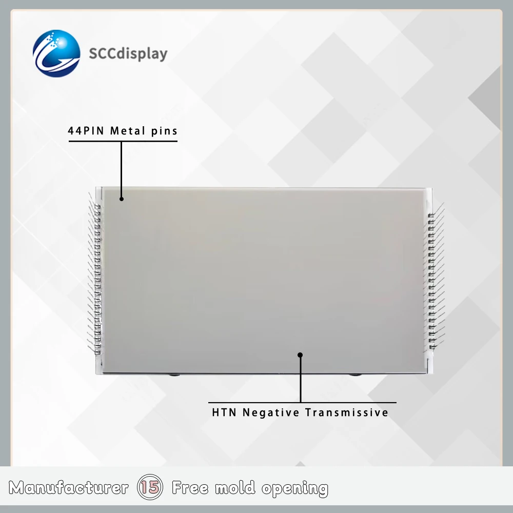Factory sales custom segment lcd SJXD1016 HTN Negative Blue segment lcd display Industrial grade high quality display module lcd