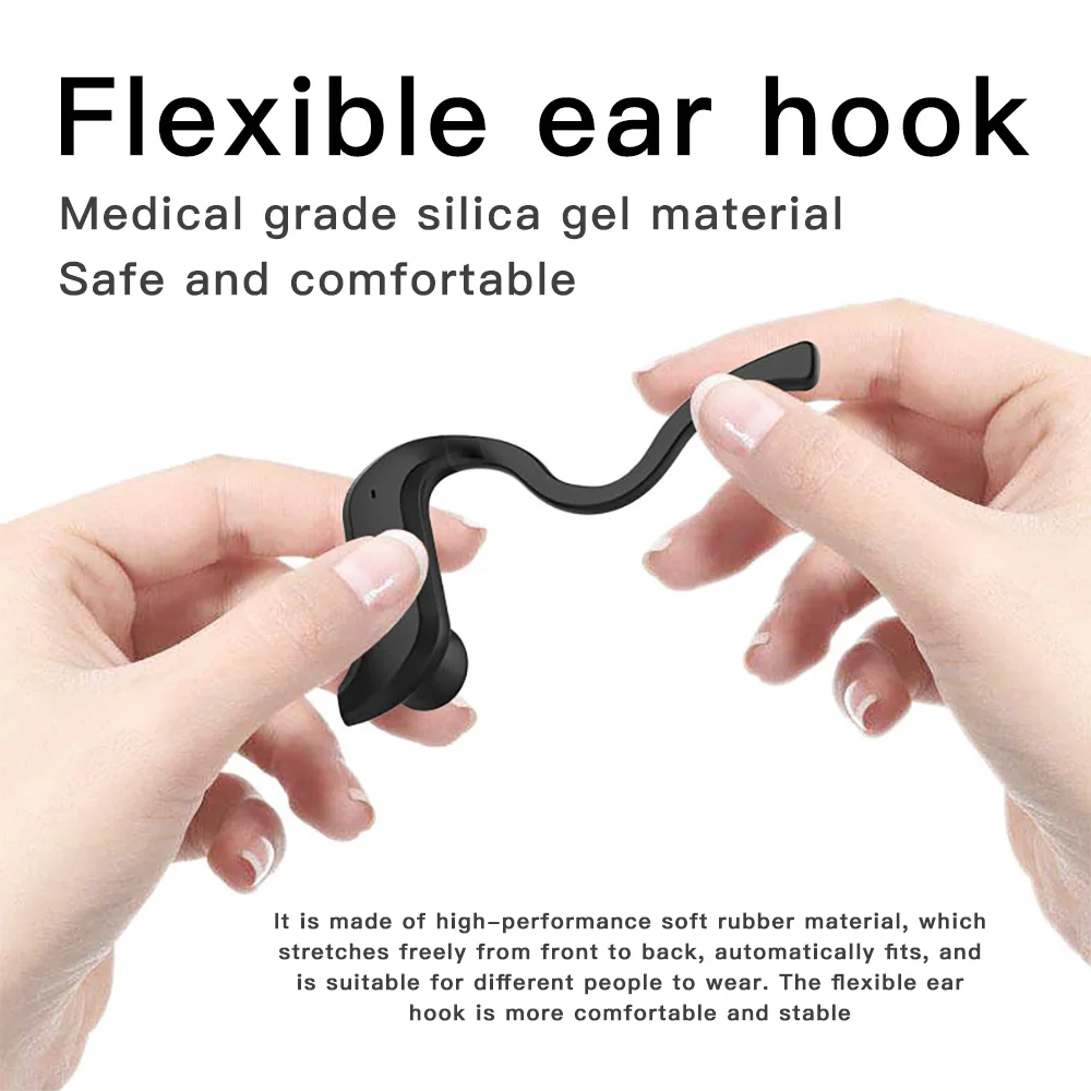 MD03 Flexible Earhook wireless earphones Powerful Voice earbuds Game Mode Headphone All-day Listening