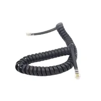  Hot selling 4 core pin RJ9 Spiral telephone