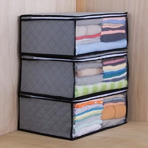 Foldable Storage Box & Bins Home Clothes Storage Organization Travel Basket Fabric Folding High Quality Top-sale Large Size