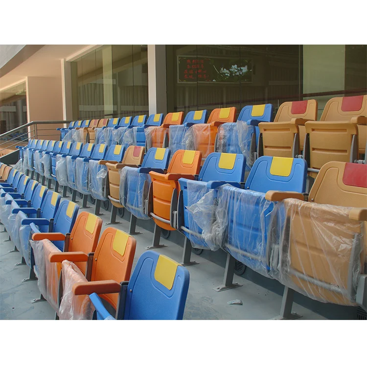 Foldable stadium chair plastic seats with factory price