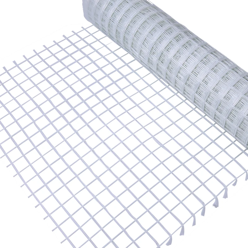 Fiberglass geogrid coated with PVC silicone coated conveyor belt roll undersurgent backfill net instead of wire mesh