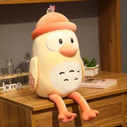 Soft colorful owl plush toy wholesale custom bird doll sleeping pillow children bed doll