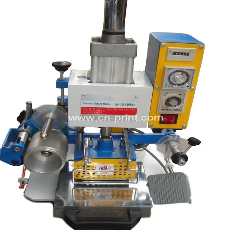 Desktop heat press machine Pneumatic hot stamping Machine  for small business at home
