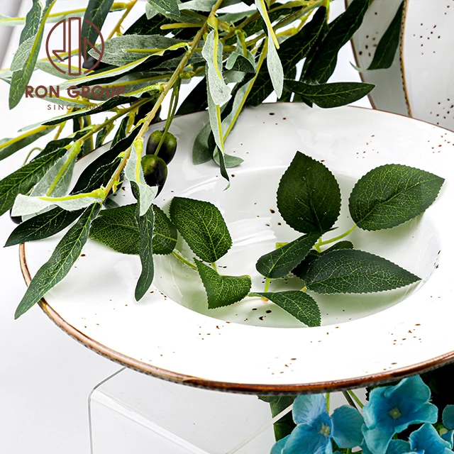 Modern Creative Custom Catering Wedding Hotel Tableware Crockery Porcelain Dish Dinner Set Ceramic Serving Plates for Restaurant
