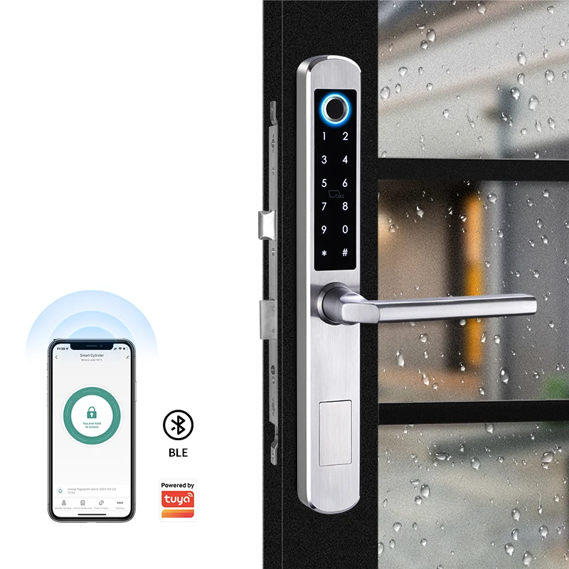 Main Gate Door Security Intelligent Ip65 Smart Digital Fingerprint Lock safe digital tuya wifi smart lock sliding door