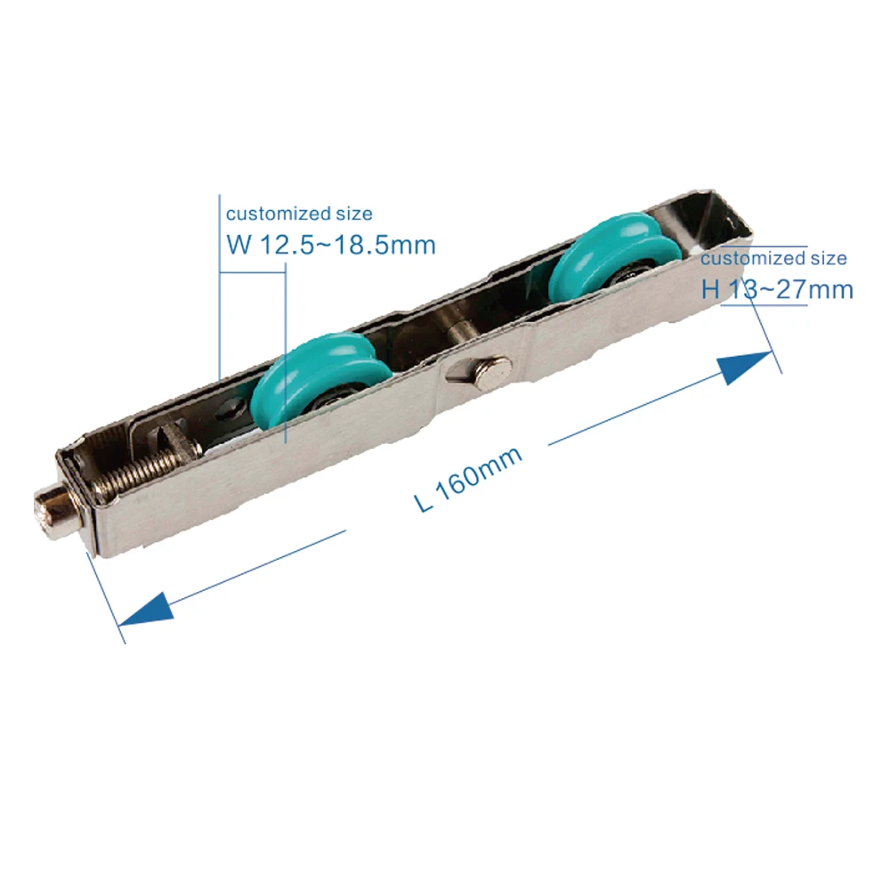 Popular High Quality Pulley Roller for Sliding  Aluminum UPVC Door Window with Brass Nylon Wheels in Heavy Duty