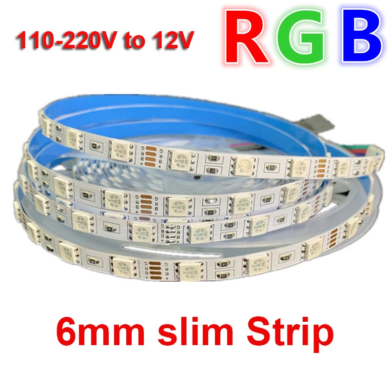 Brand New DIY Indoor RGB Color-Changing Soft Flex LED Strip with Self-adhesive Tape for Projector Screen