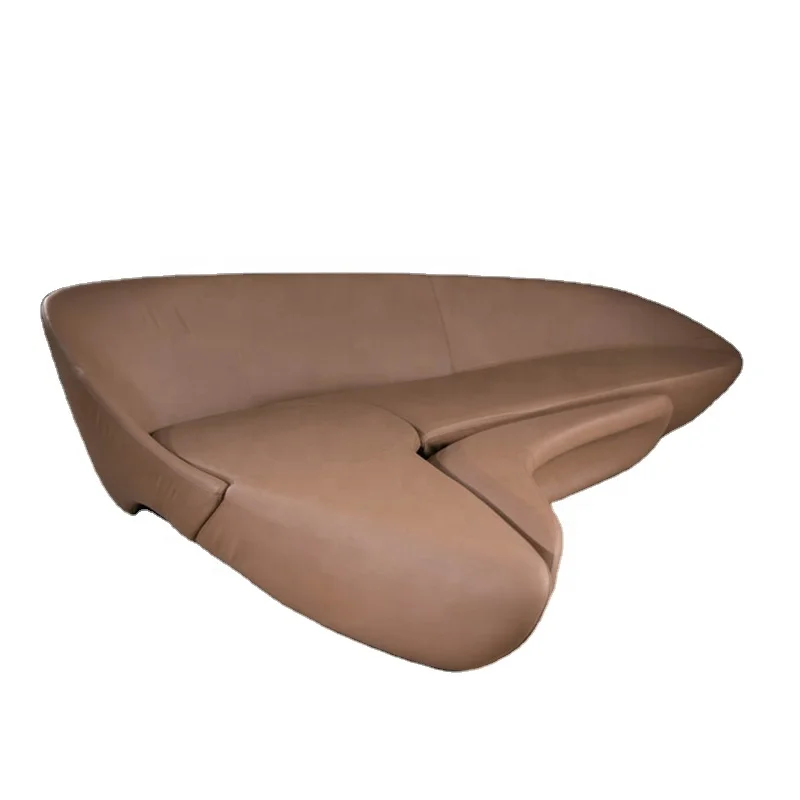 
Custom Design Moon Style Exotic Dubai Leather Sofa Furniture 