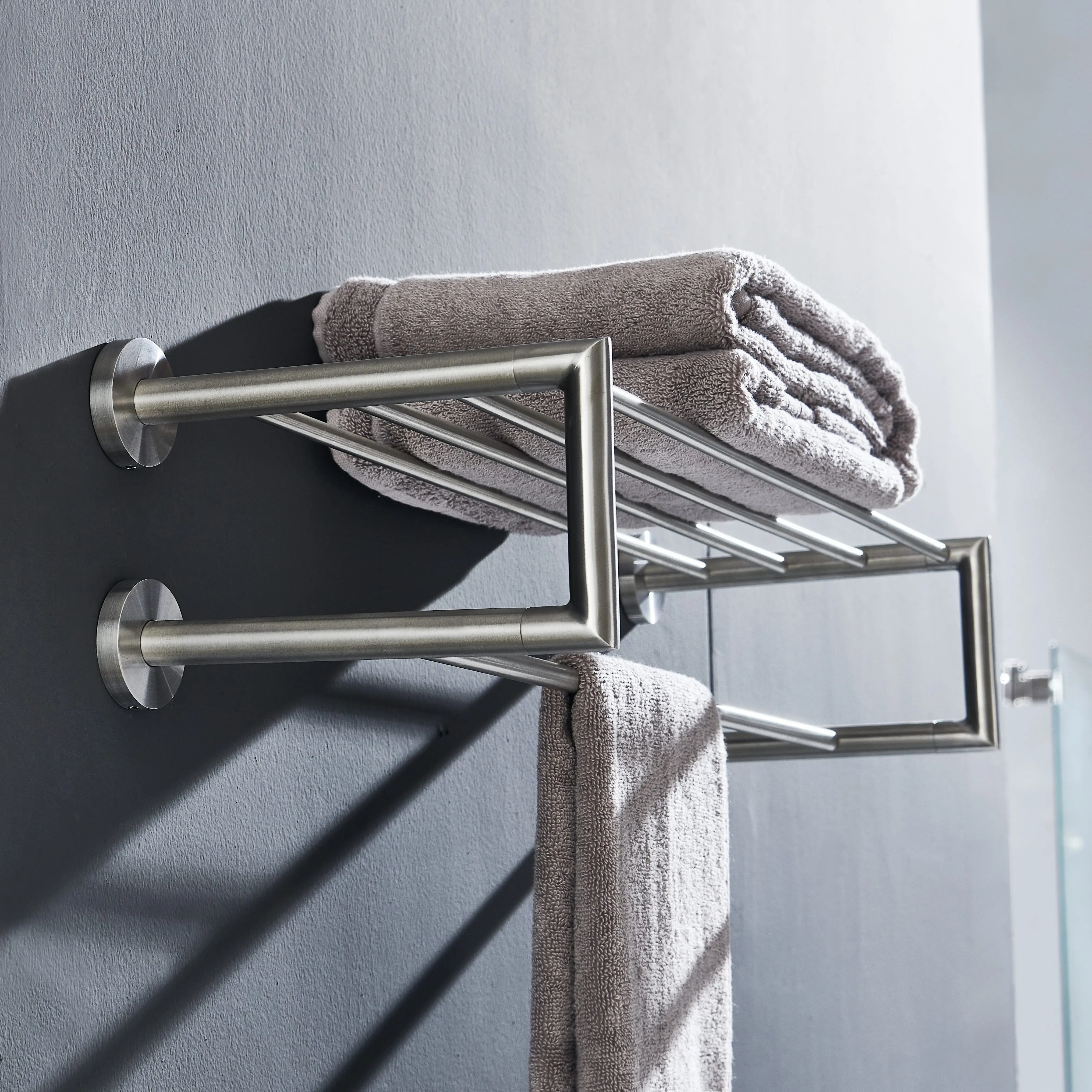 Factory hot sale shower room wall mounted sus304 stainless steel bathroom hardware accessories