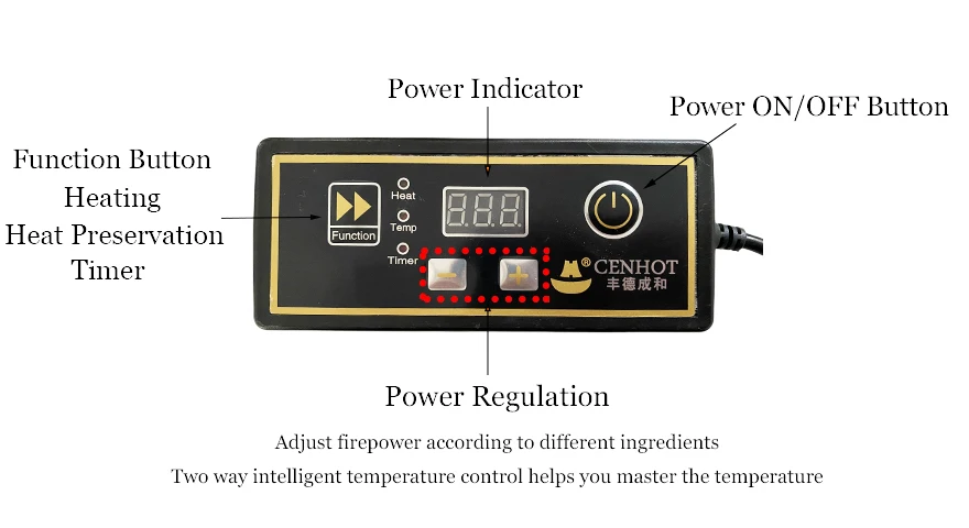 Cenhot Commercial Catering Equipment Composite bottom stove and hotpot induction cooker