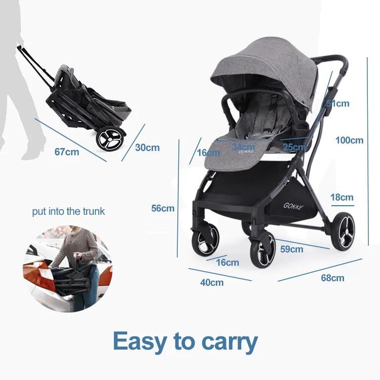 Novel Design 2019 HK Fair New Baby Stroller Baby Carriage with Triangle Design Strong Frame