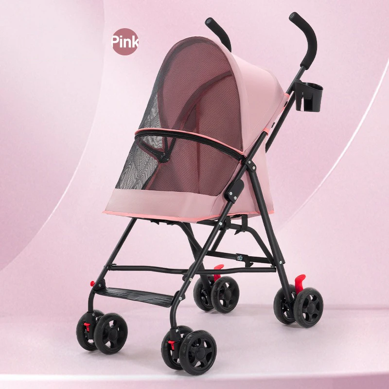 Luxury foldable Pet Stroller for Cats and Dogs, portable Dog Stroller pet carrier Lightweight pet trolley
