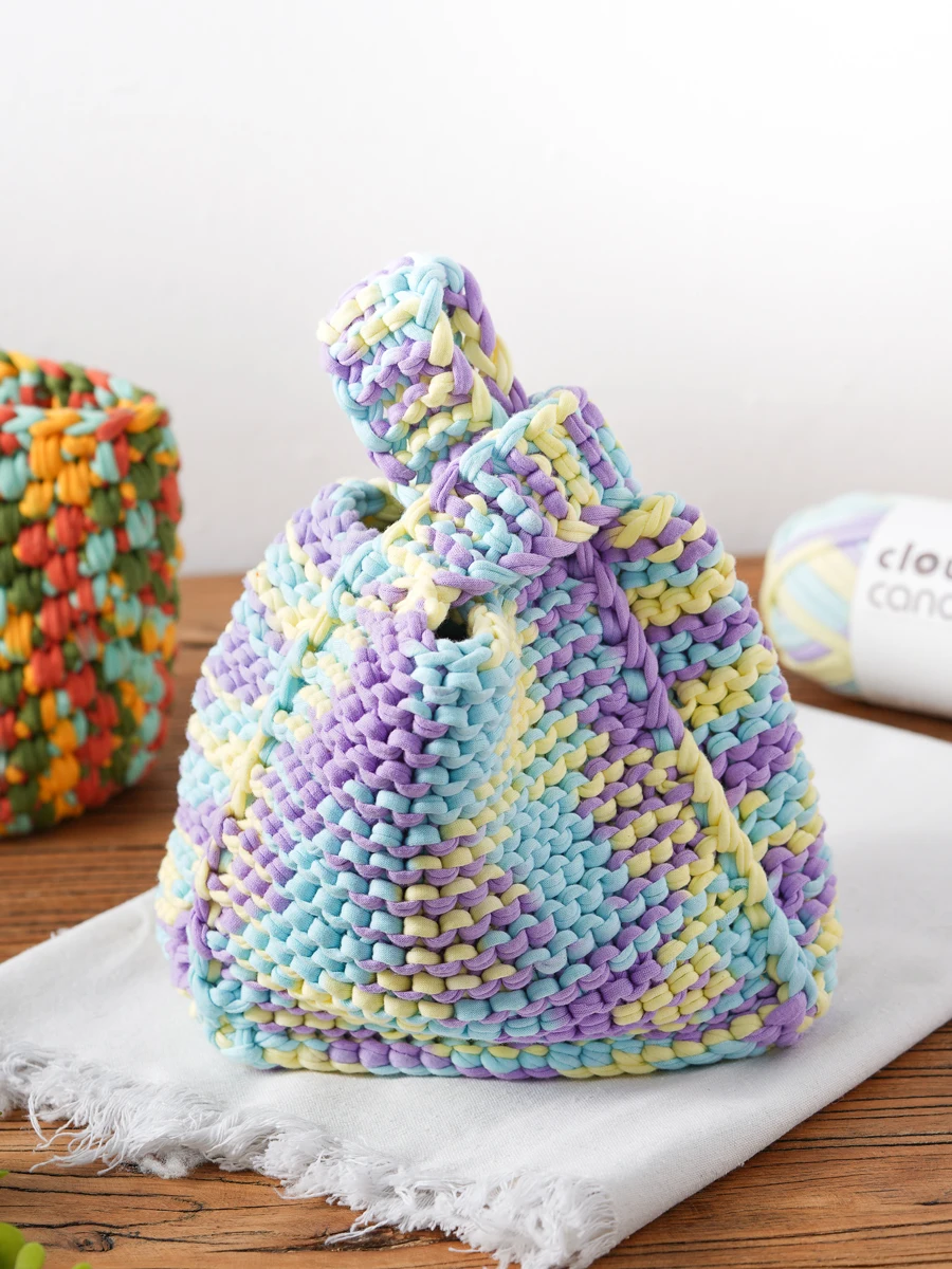 Cloth thread material yarn crochet bag handmade tshirt yarn turkey cloth yarn