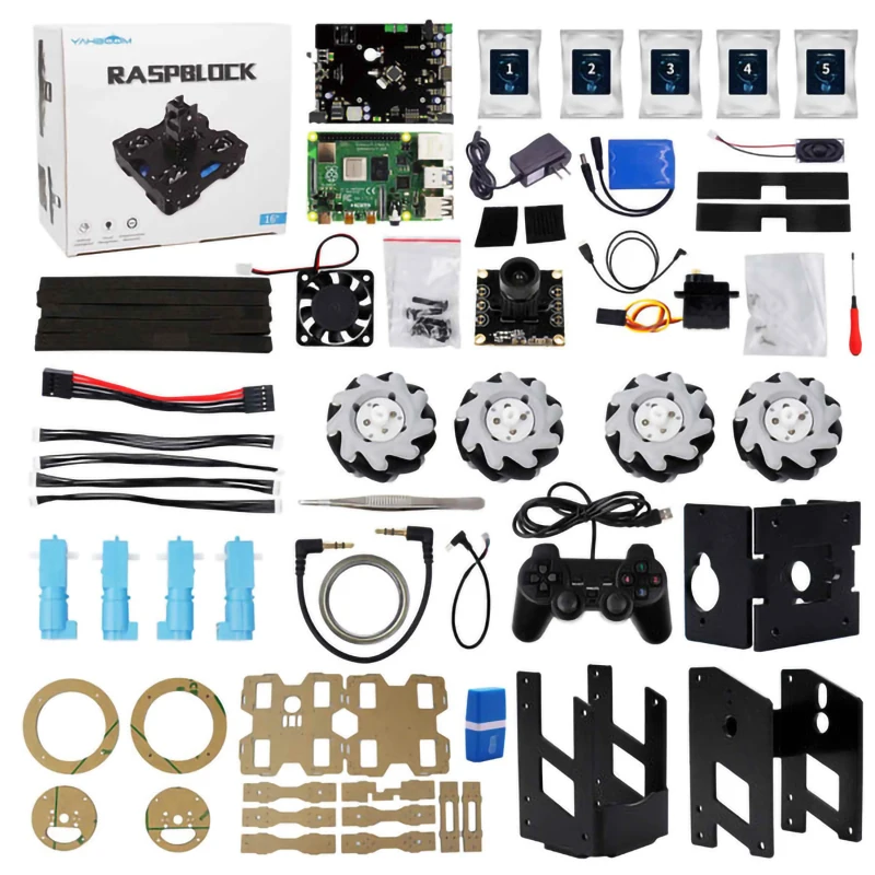 Factory Wholesale Price Raspblock Ai Smart Car For Raspberry Pi 4b For Education