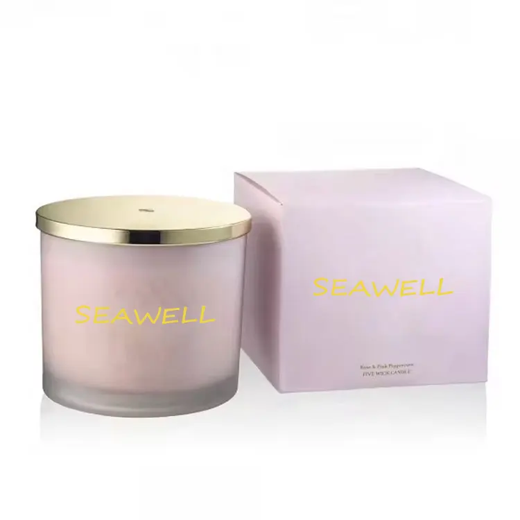 Customizable 3 Wicks Candle Aromatherapy Soy Wax Candle Custom Luxury Gift Set 3 Wicks Scented Jar Candles