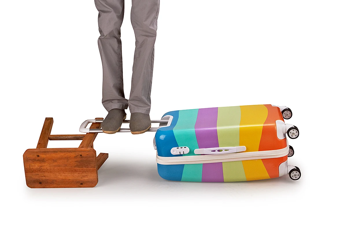 Wholesale Cute Cartoon Hard Shell Sit Kid Safety Spinner Unisex Full Print ABC PC Suitcase Luggage