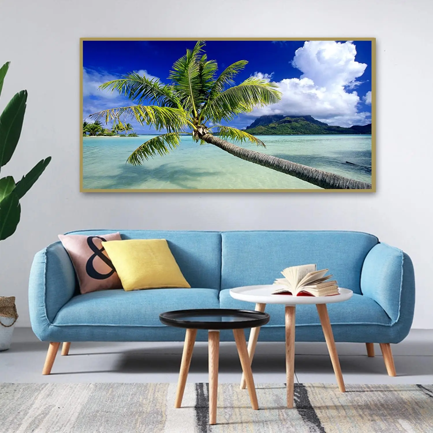 Drop Shipping Sea View Diy Diamond Painting Full Jumbo Garden Ornament Photo